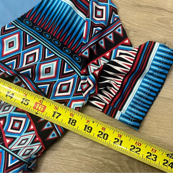 Poppy & Bloom Dress size 12 0X Geometric Print Made In USA A-Line - Picture 5 of 8